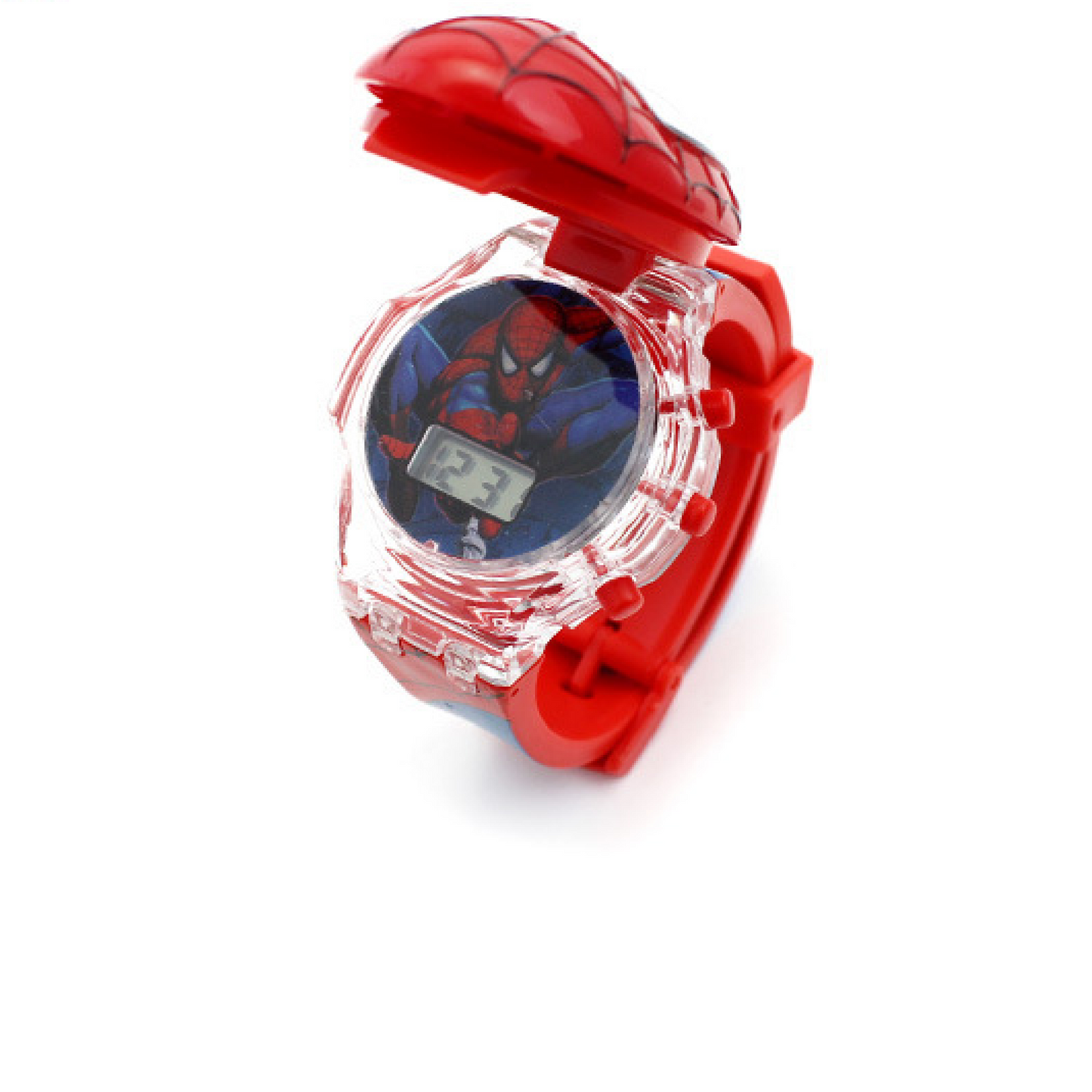 Kids 3D Digital Watch -Flip with Music and Lights -Spiderman