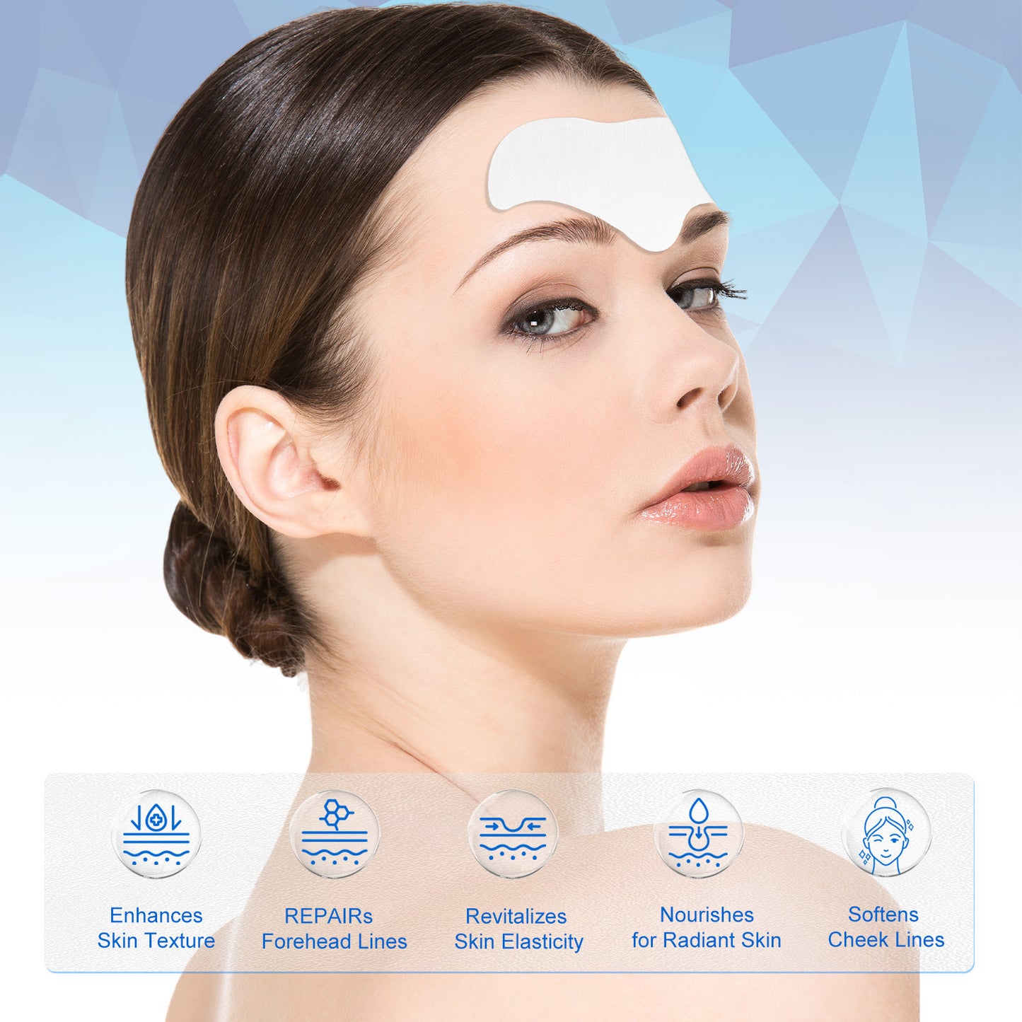 ELAIMEI - Forehead Wrinkle Patches 16Pcs with Aloe Collagen Vitamin E