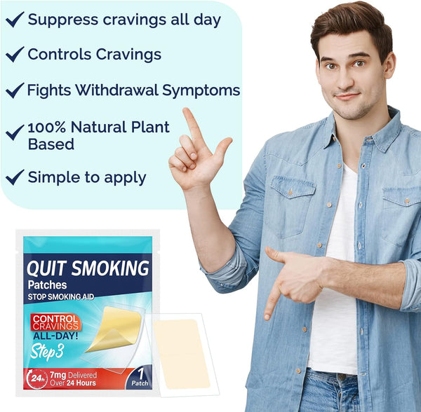 Sefudun Quit Smoking Patches, Nicotine Quit Smoking Plant Extract Patch - Step 3 -7mg