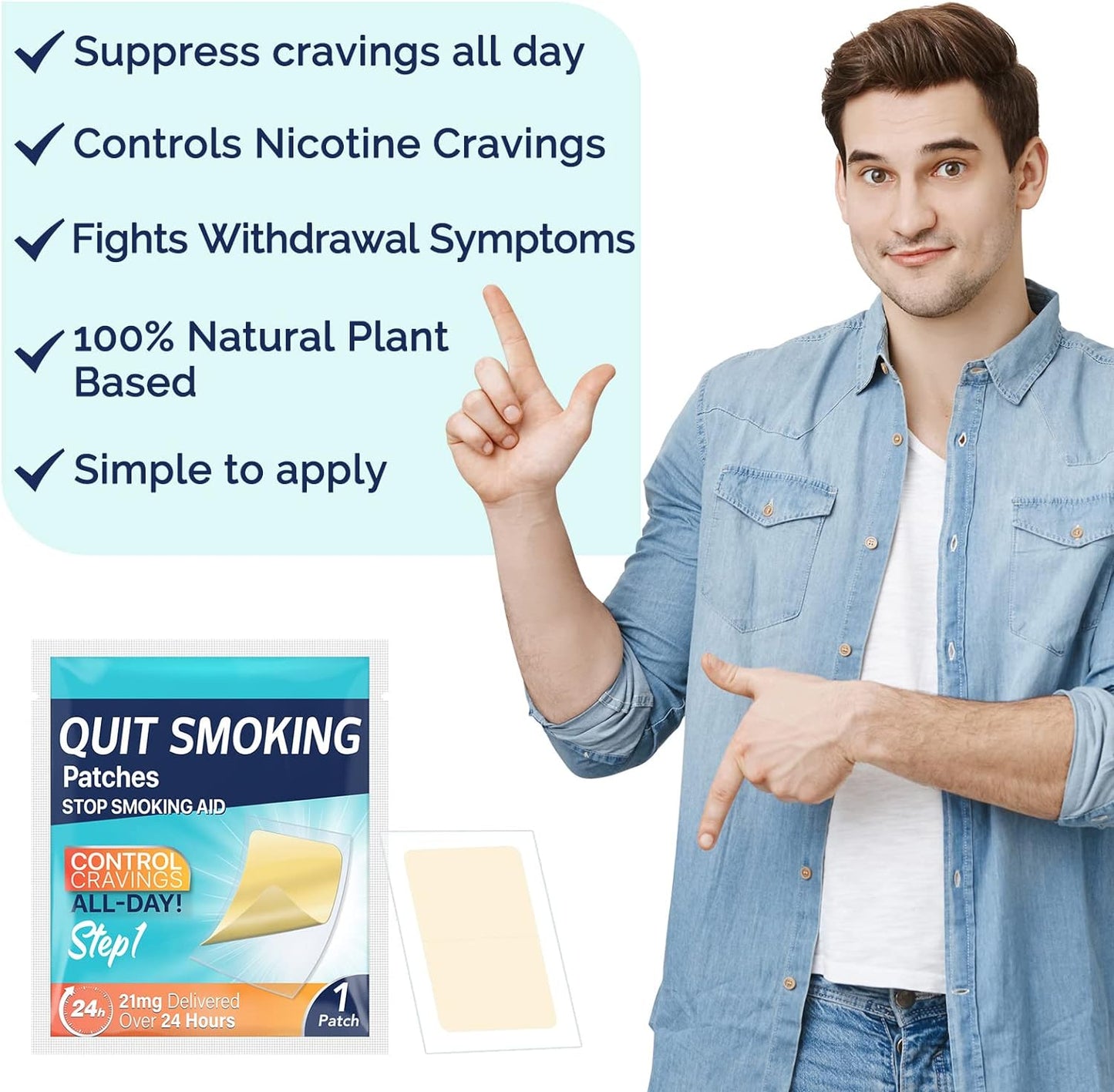 SEFUDUN - Quit Smoking Patches, Nicotine Quit Smoking Plant Extract Patch