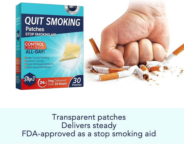 Sefudun Quit Smoking Patches, Nicotine Quit Smoking Plant Extract Patch - Step 3 -7mg