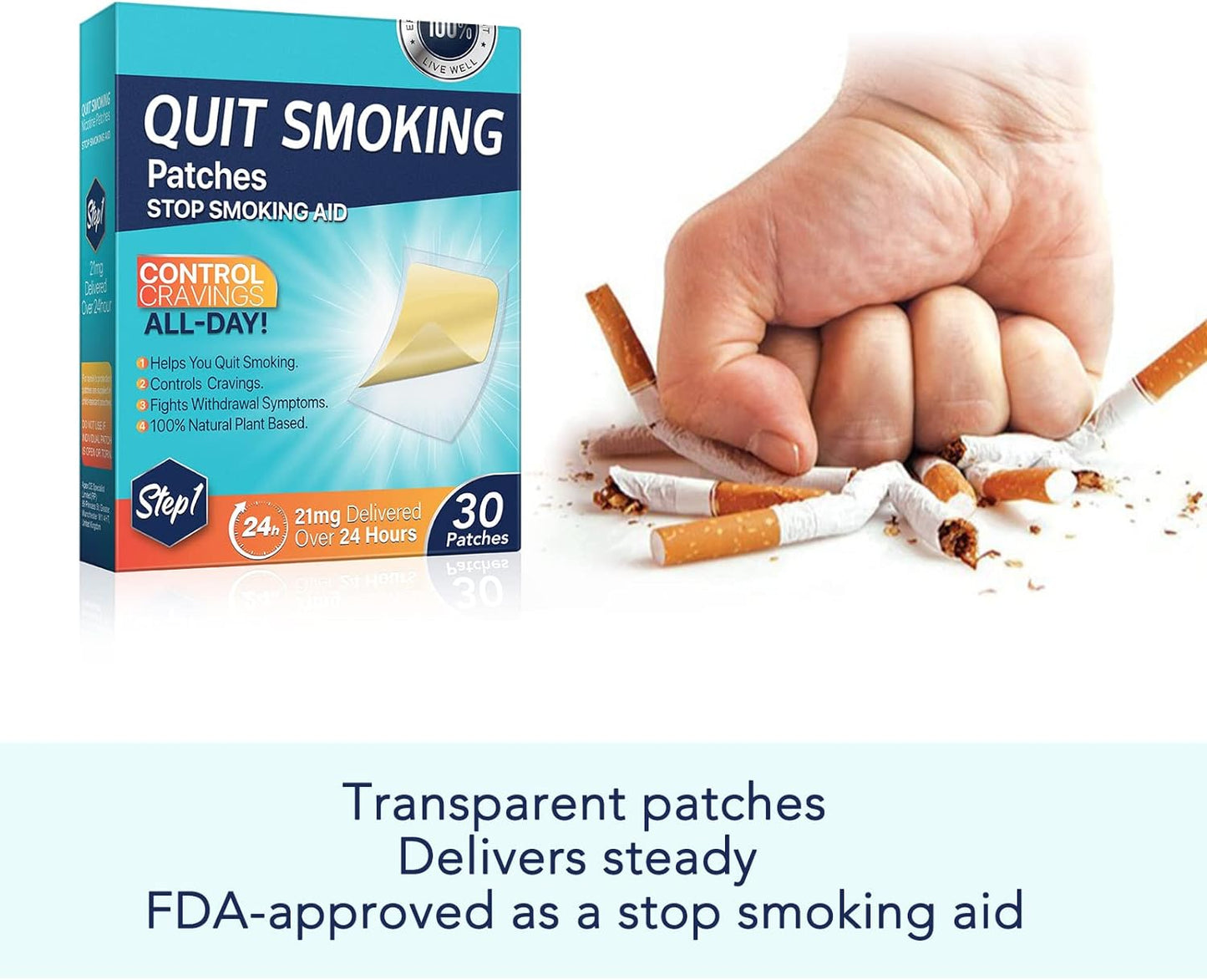 SEFUDUN - Quit Smoking Patches, Nicotine Quit Smoking Plant Extract Patch