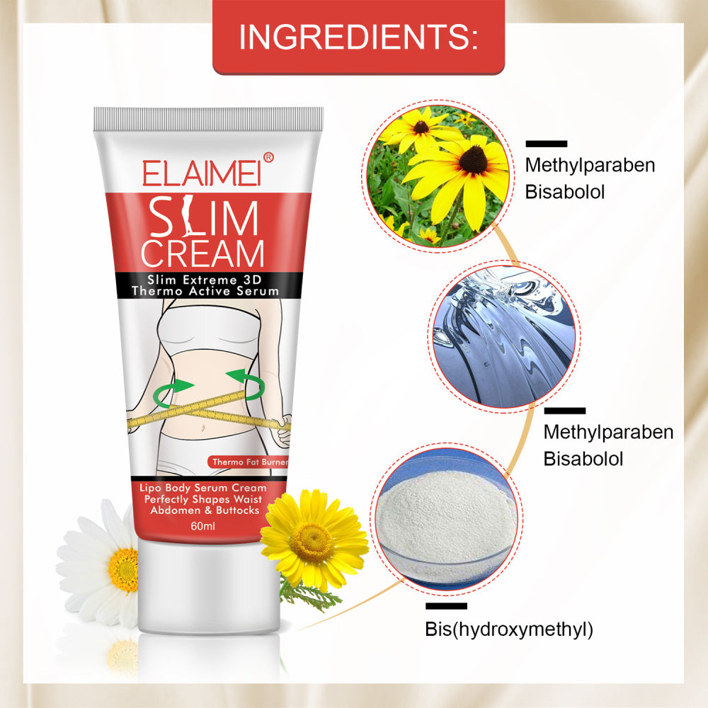 ELAIMEI Slimming Nourishing Cream for Belly Waist Thighs Buttocks Arms