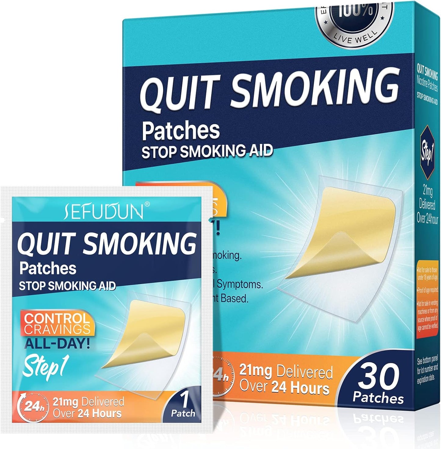 SEFUDUN - Quit Smoking Patches, Nicotine Quit Smoking Plant Extract Patch