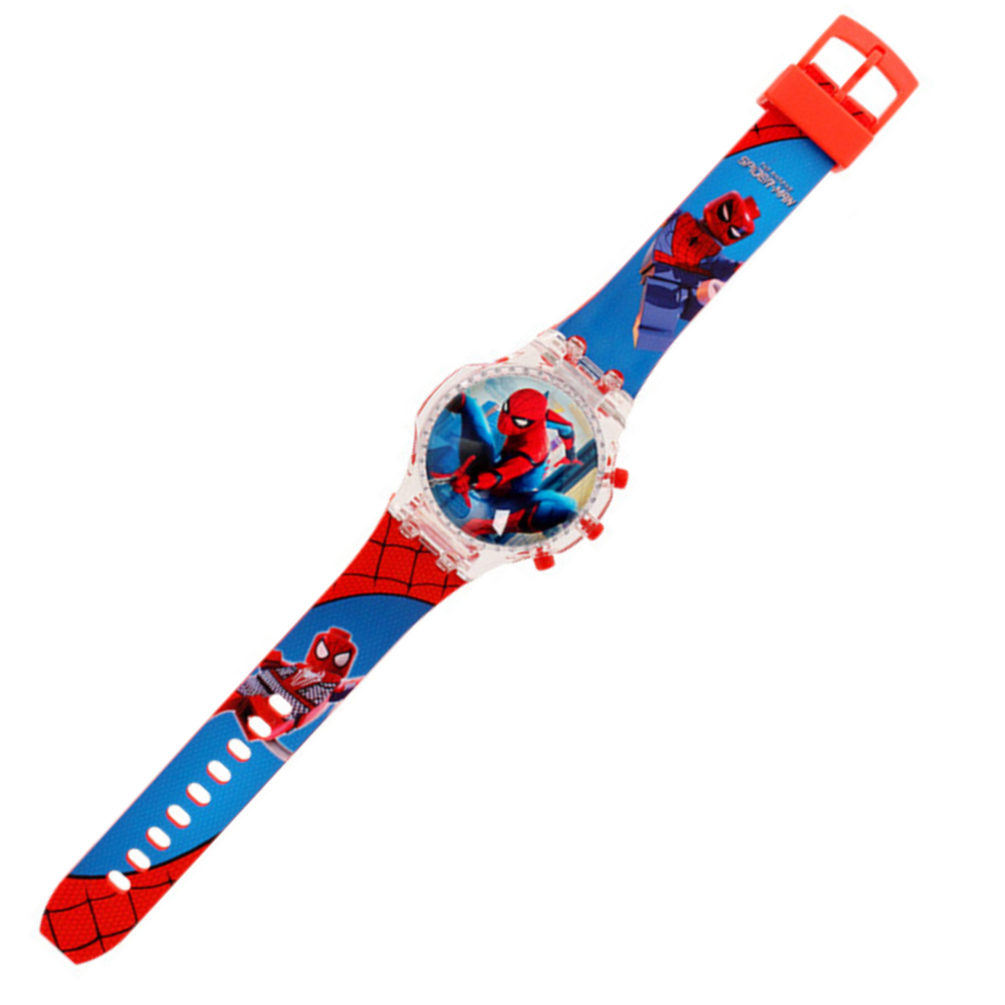 Kids Digital Watch - Spinning Music and Lights - Spiderman