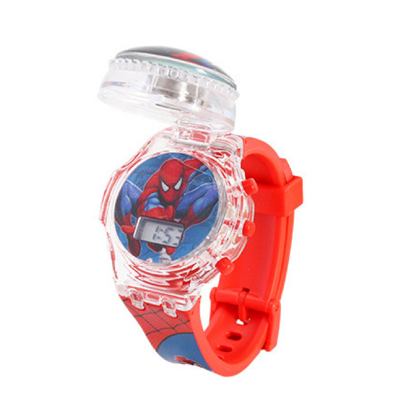 Kids Digital Watch - Spinning Music and Lights - Spiderman