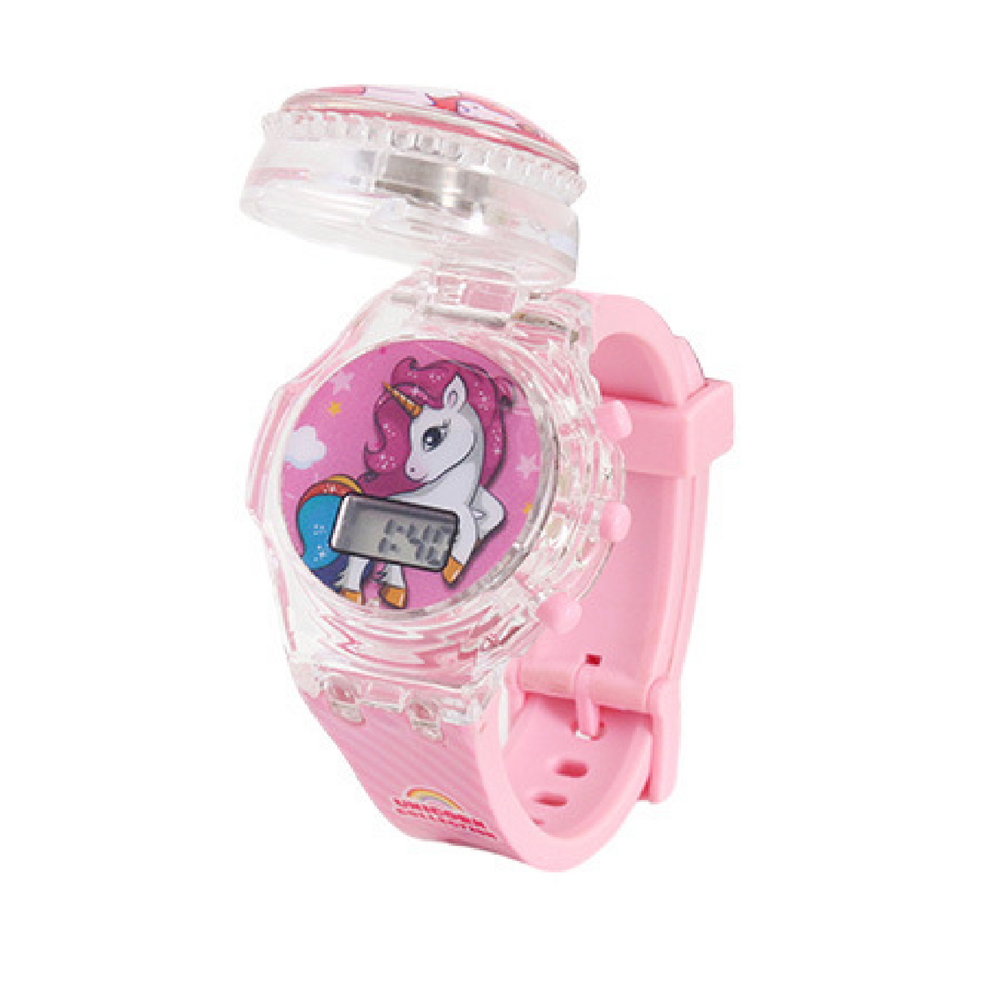 Kids Digital Watch - Spinning Music and Lights - Unicorn