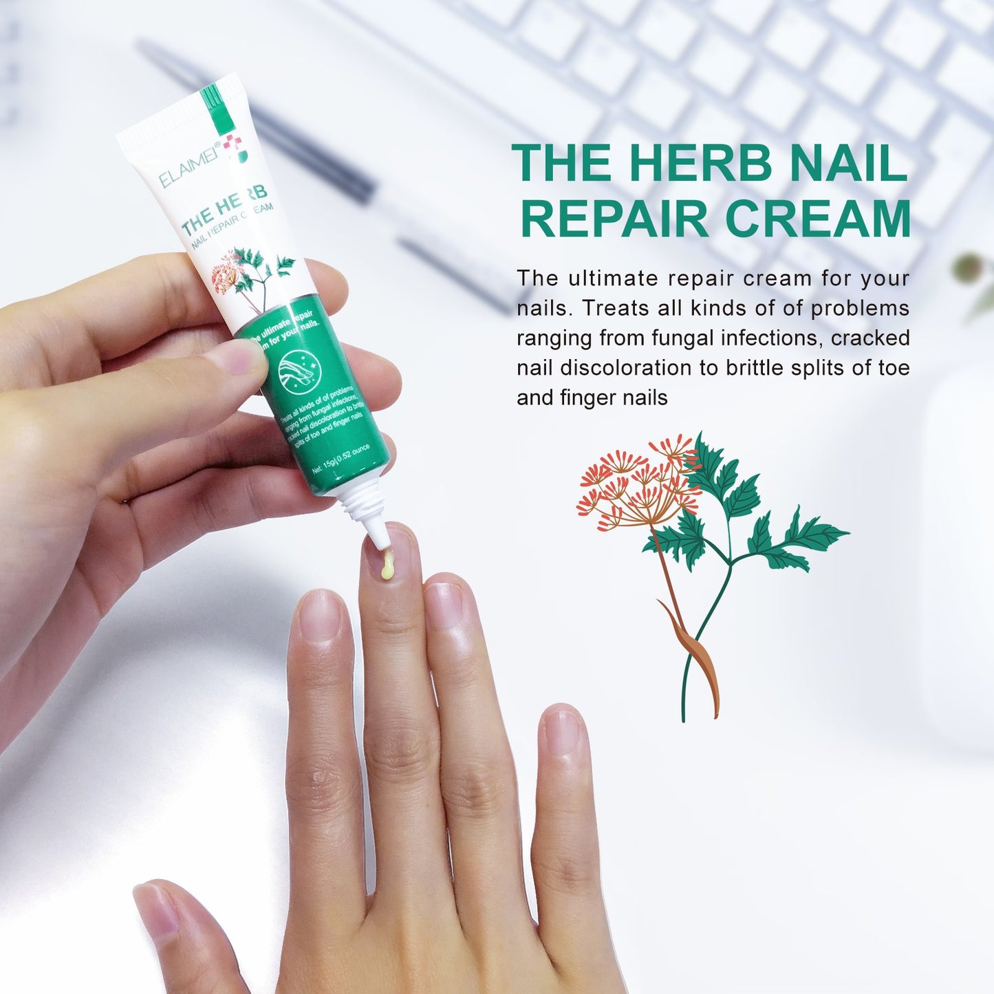 ELAIMEI - The Herb-Nail Repair Cream-Ultimate Repair Cream for Nails- Treat Nails