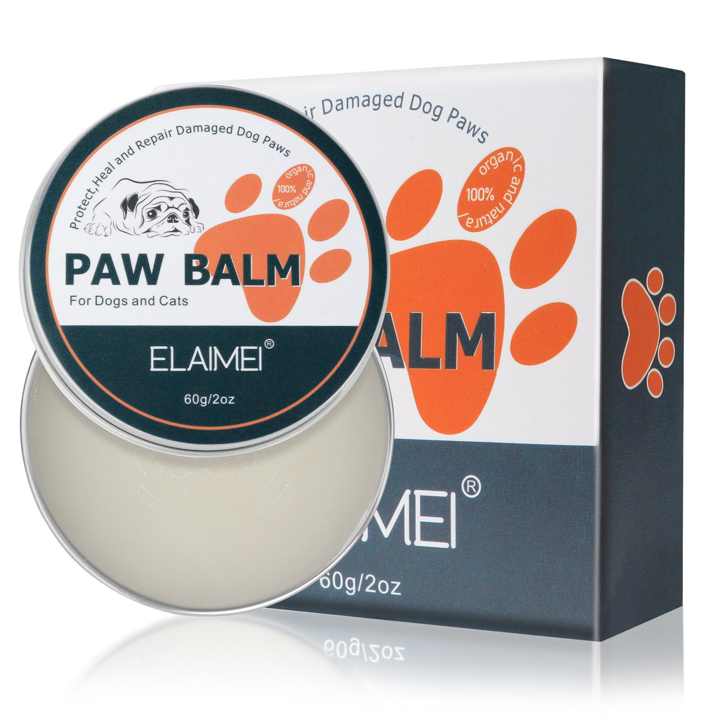 ELAIMEI - Paw Balm -Cats and Dogs-Paw Cream Repair Dry Cracked Damaged Paws