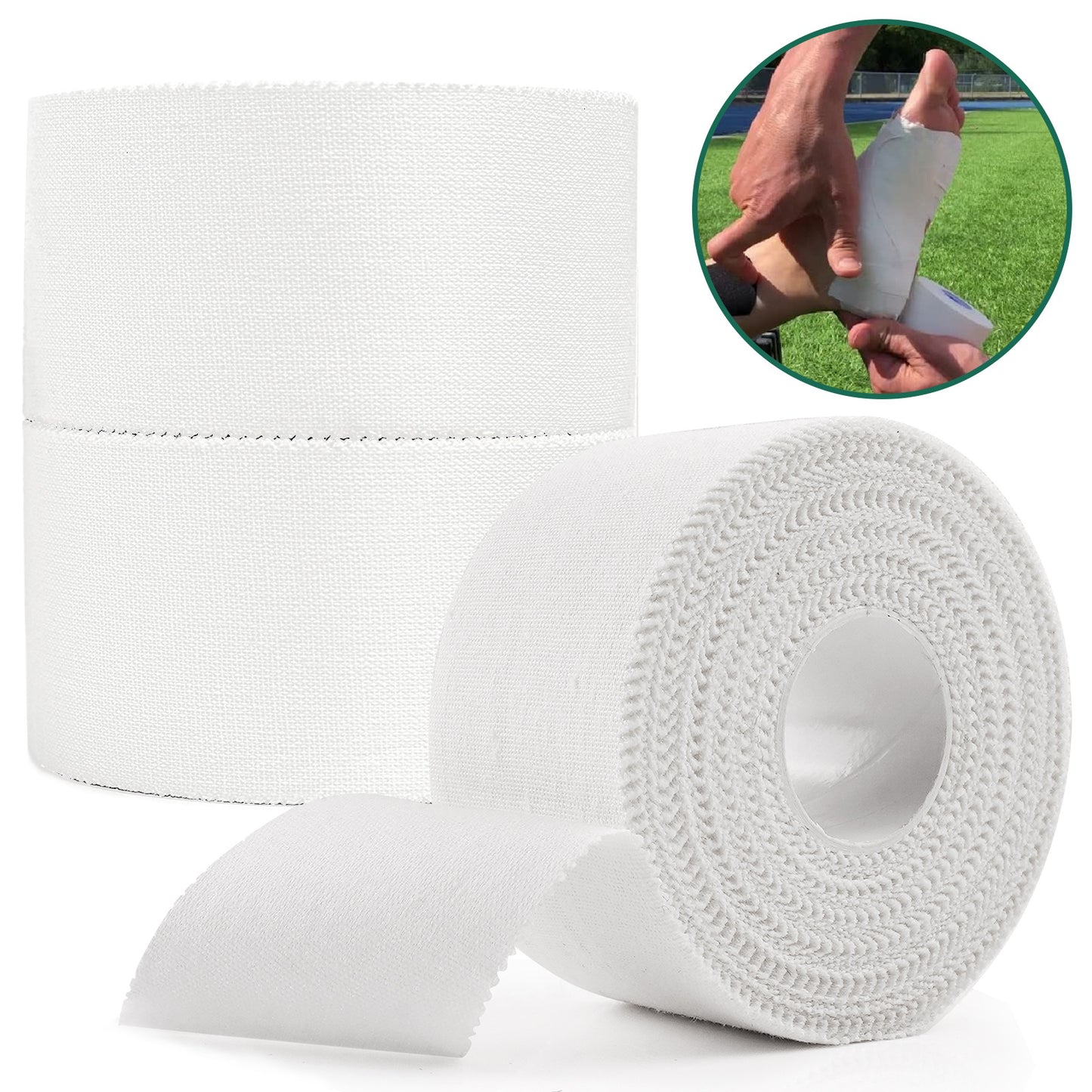 SEFUDUN - Athletic Sports Tape-Extra Long Tape -Sports Muscle Protection -3 Rolls