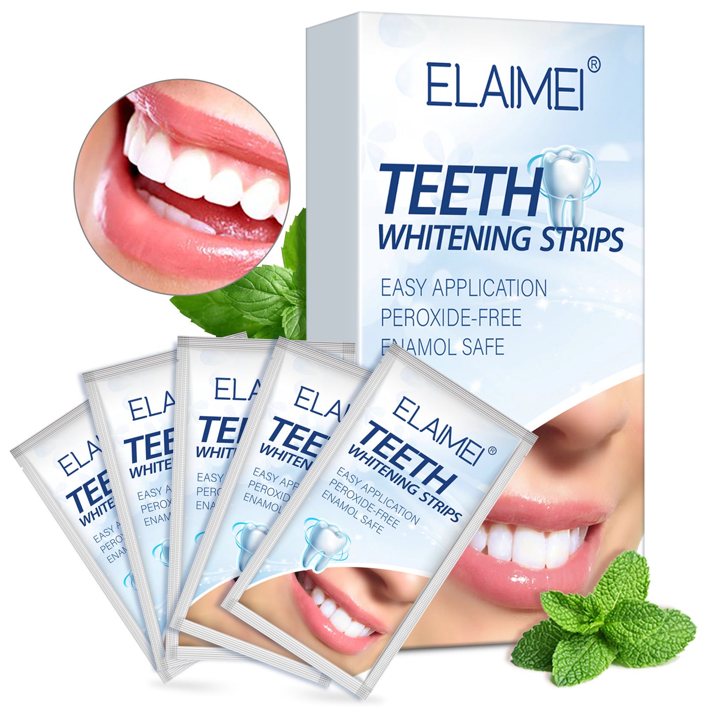 ELAIMEI - ELAIMEI Teeth Whitening Patch Tartar Cleaning Smoke Stain Removal