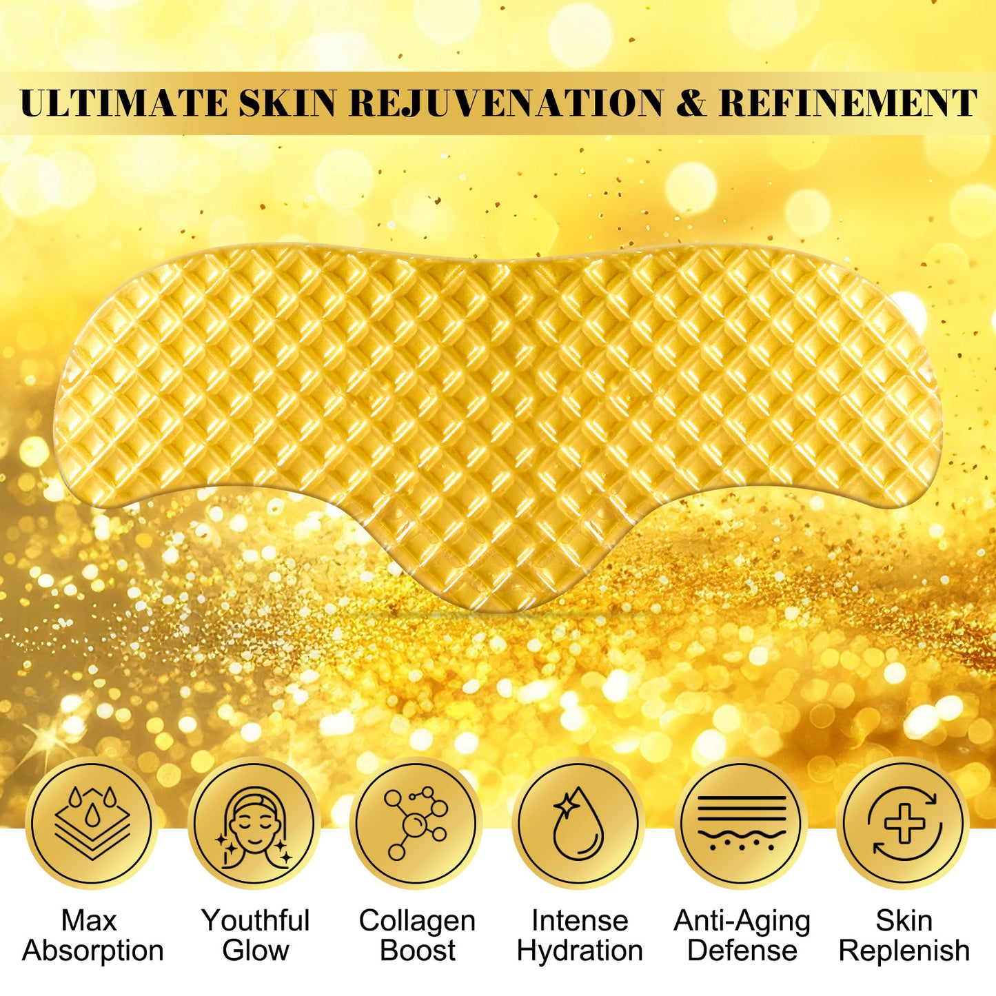 ELAIMEI - Gold Collagen Forehead Wrinkle Patch Reduces Fine Lines