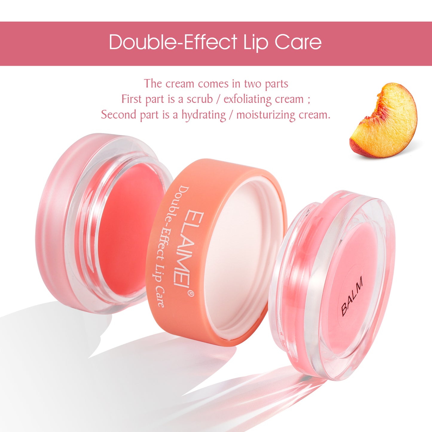 ELAIMEI - Double Effect Lip Care-Renews Revives Softens- Scub and Exfoliating Cream