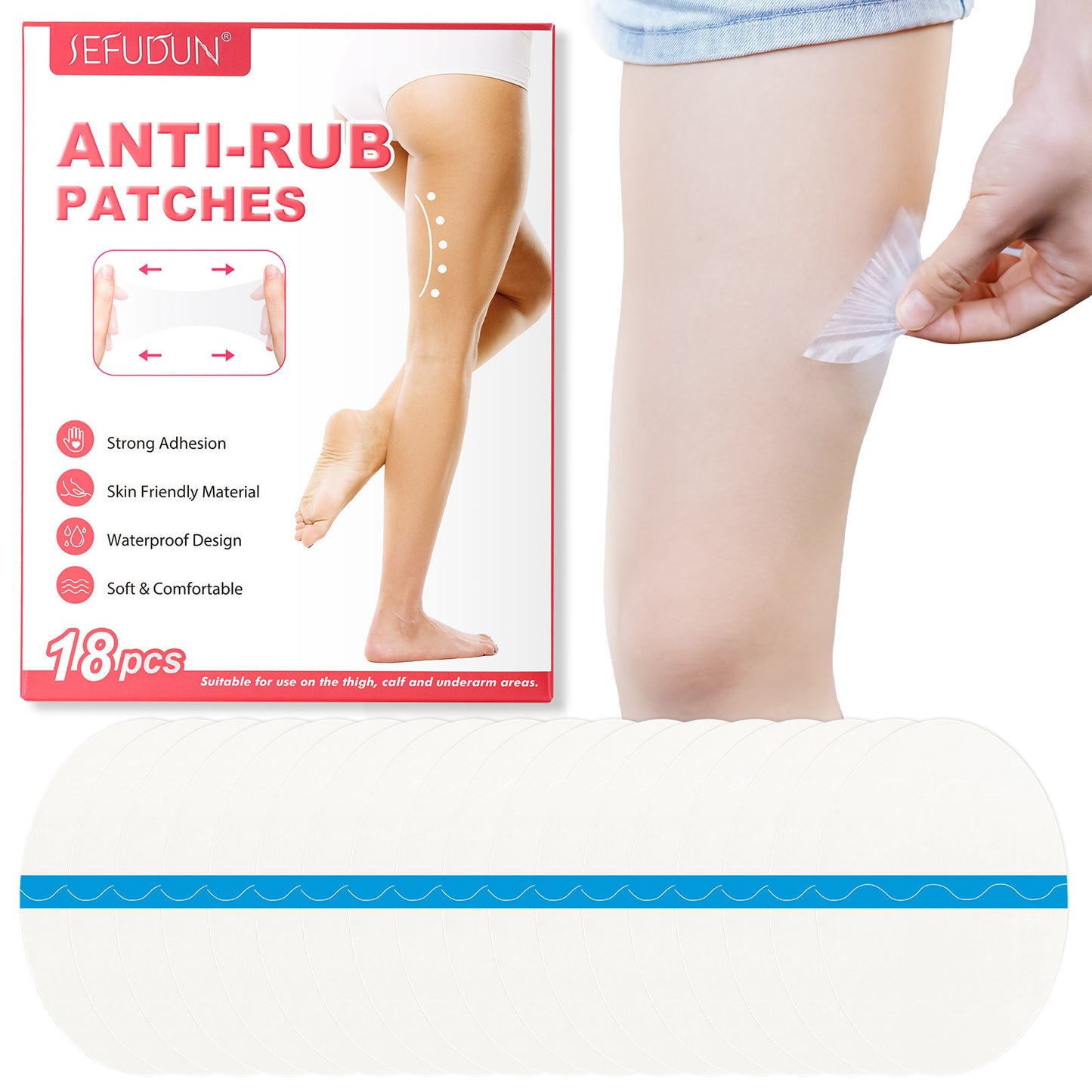 SEFUDUN - Anti Rub Patches-Anti Chafing Protection Thighs- Sticker-Invisible Sticker