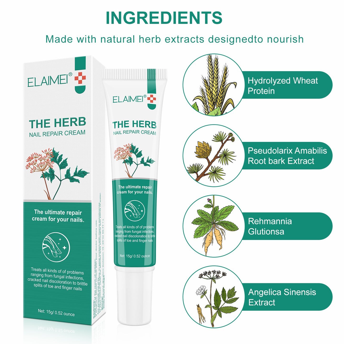 ELAIMEI - The Herb-Nail Repair Cream-Ultimate Repair Cream for Nails- Treat Nails