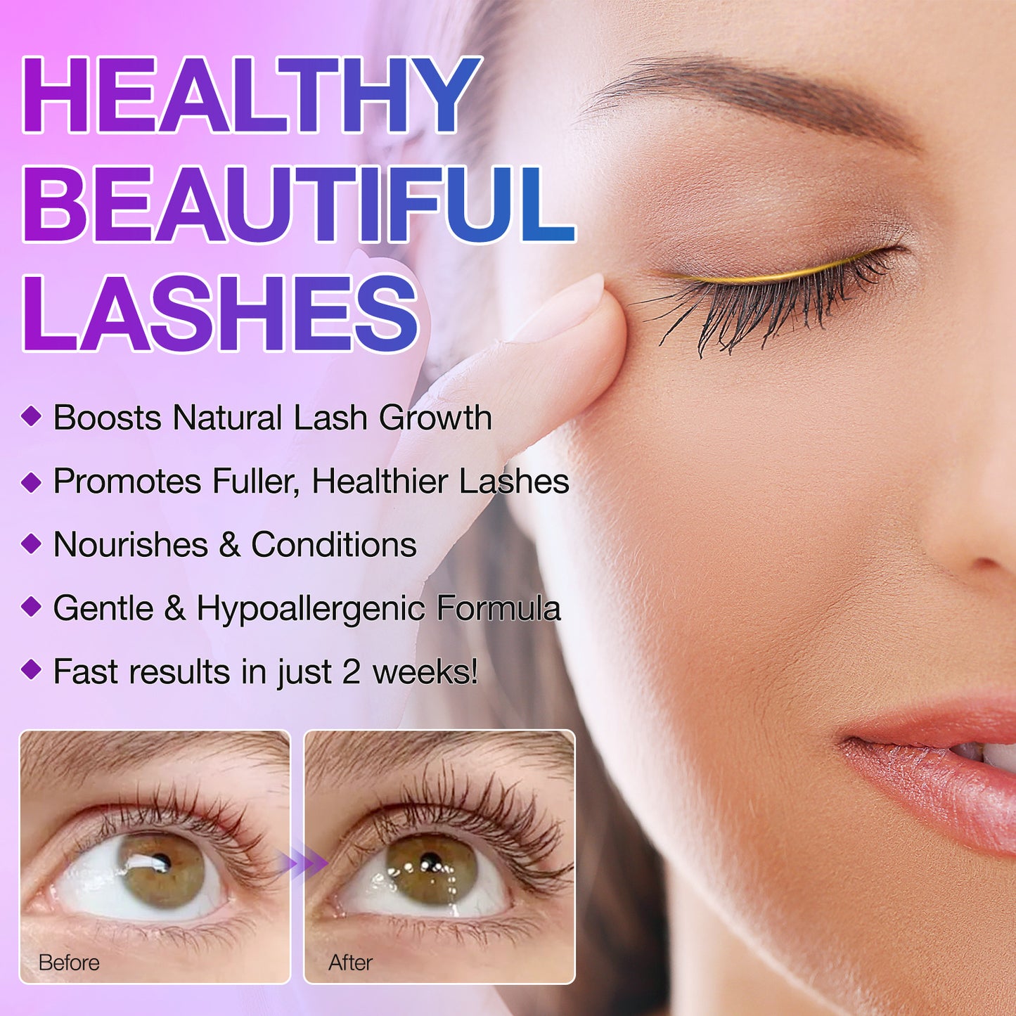 IKZEE - Eyelash Serum For Fuller Longer Lashes - Eyelash Serum