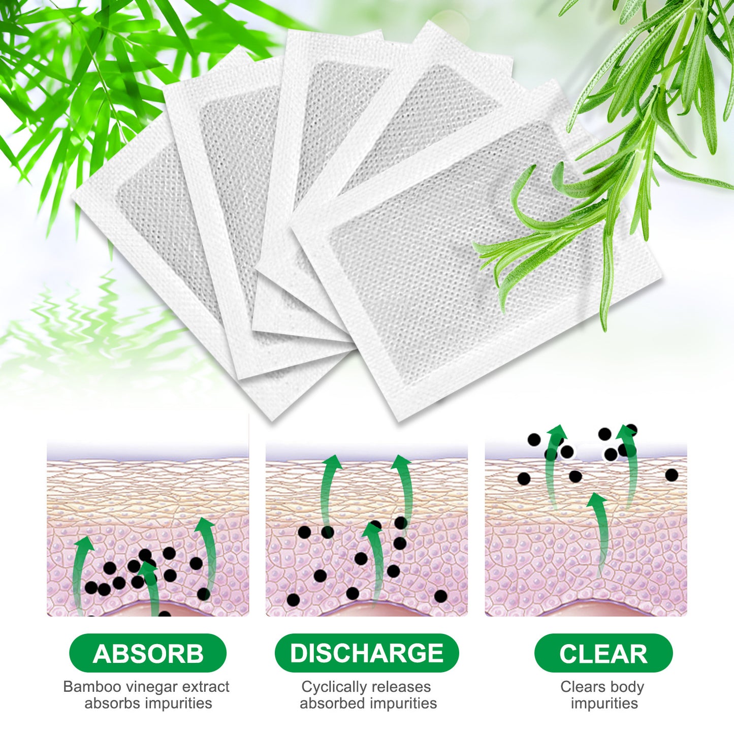 SEFUDUN - Rosemary Deep Cleaning Foot Patch Relaxation Relieves Pain & Stress