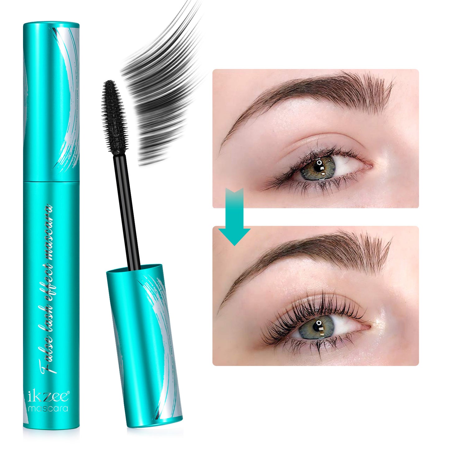 IKZEE - Waterproof False Lash Effect Curling and Long Lasting Volumizing Mascara