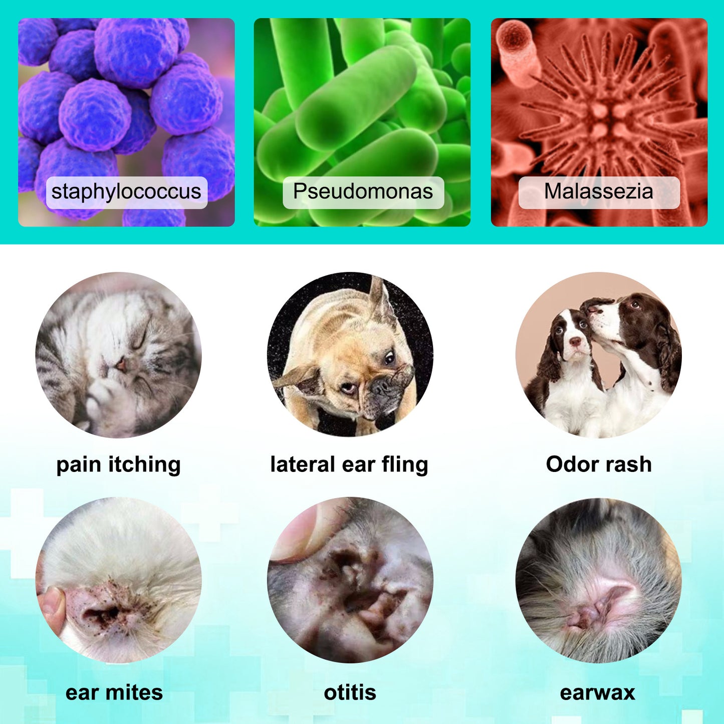 ELAIMEI - Ear Mite Treatment For Pets -Kills Ear Mite on Contact-Contains Aloe