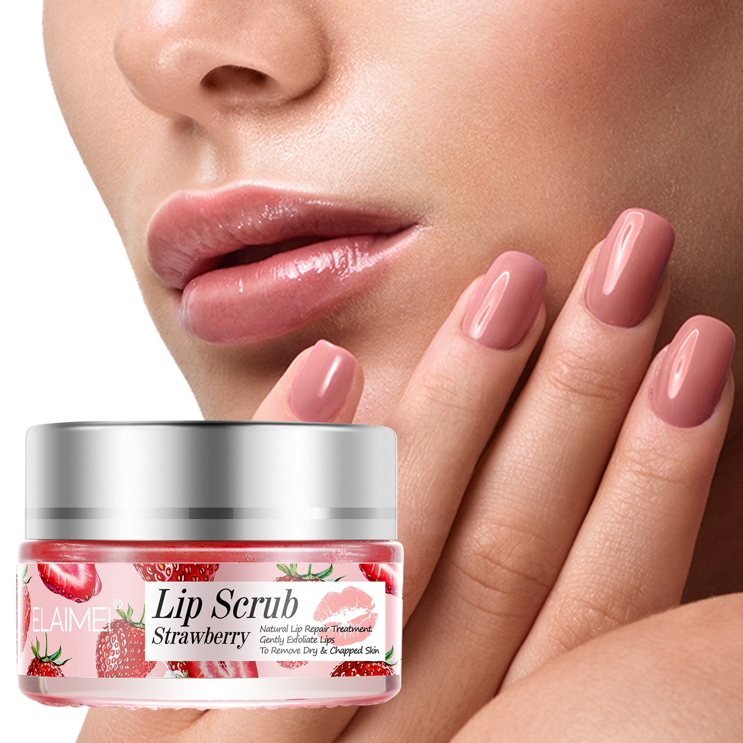 ELAIMEI - Lip Scrub Exfoliator and Moisturizer-Lip Repair for Chapped Dry Lips