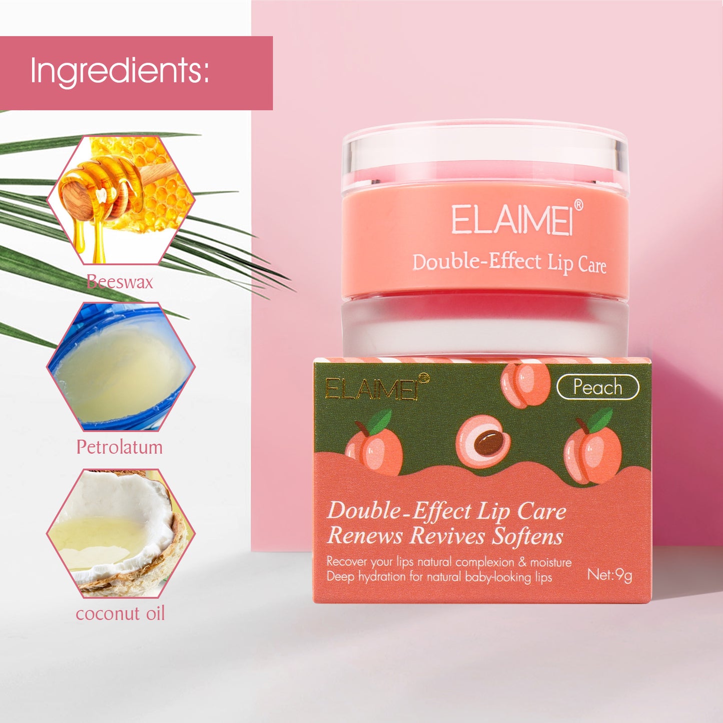 ELAIMEI - Double Effect Lip Care-Renews Revives Softens- Scub and Exfoliating Cream