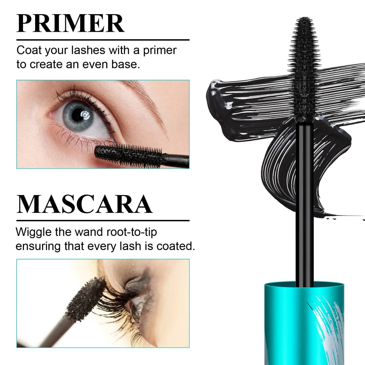 IKZEE - Waterproof False Lash Effect Curling and Long Lasting Volumizing Mascara