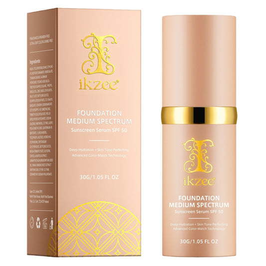 IKZEE -4-in-1 Foundation Medium Spectrum - Advanced Color Match Technology-30g