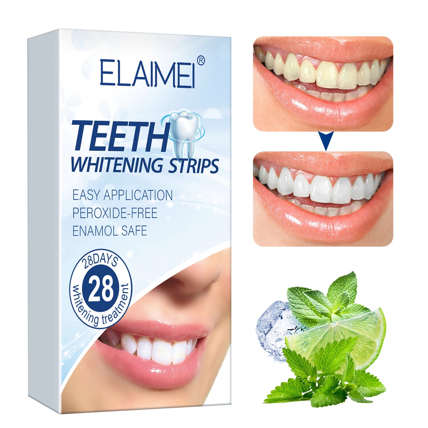 ELAIMEI - ELAIMEI Teeth Whitening Patch Tartar Cleaning Smoke Stain Removal