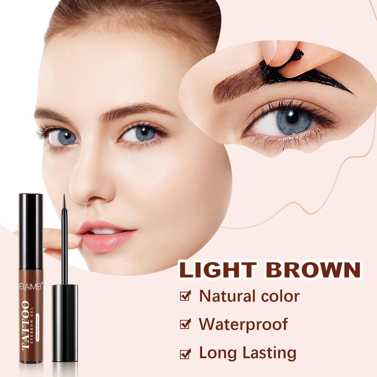 ELAIMEI - Elaimei Tattoo Eyebrow Gel Easy Peel-Off and Tint