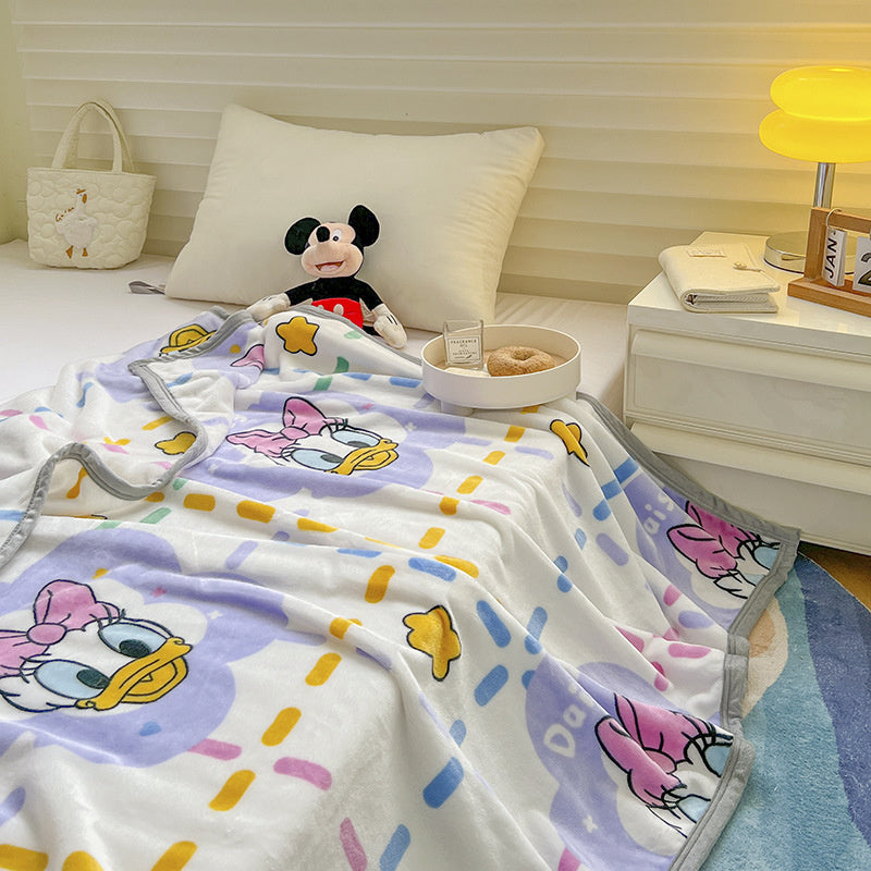 Disney Cartoon Thickened Milk Velvet Blanket 150 x 200cm - Daisy Duck