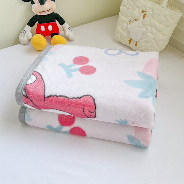 Disney Cartoon Thickened Milk Velvet Blanket 110 x 150cm - Strawberry Bear