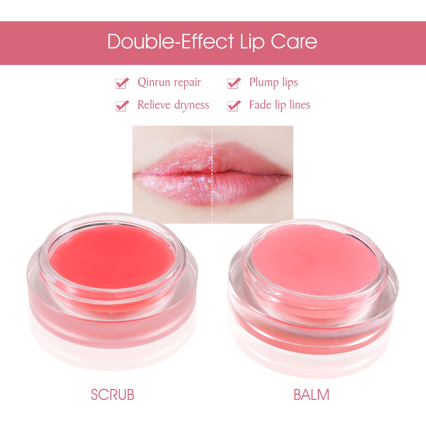 ELAIMEI - Double Effect Lip Care-Renews Revives Softens- Scub and Exfoliating Cream