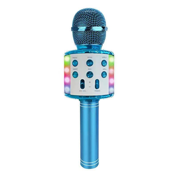 Karaoke Microphone, 5-in-1 Wireless Bluetooth Karaoke Mic for Adults Kids, Handheld Mics Speaker with LED Lights,Christmas Birthday Gifts for All Ages