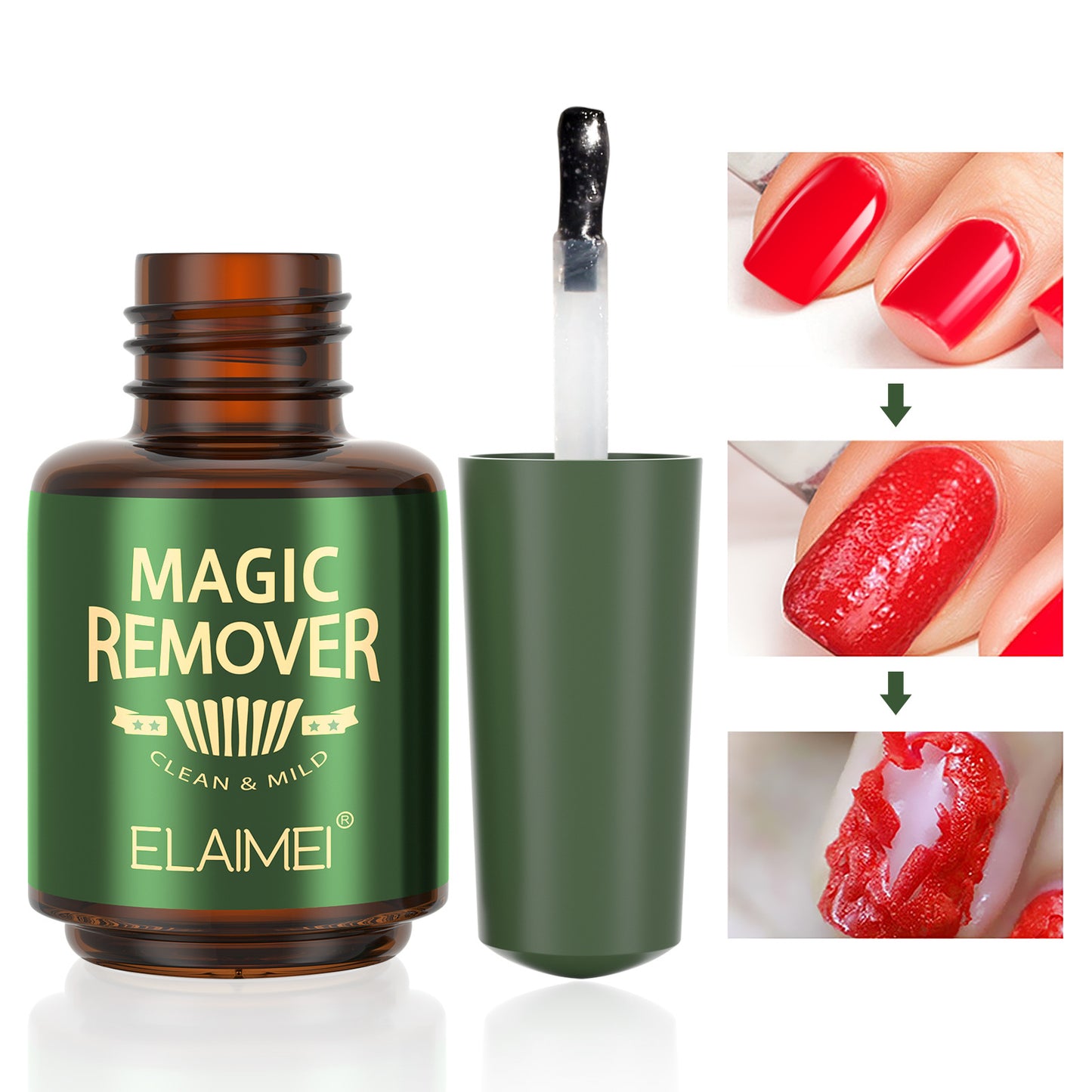 ELAIMEI - Magic Gel Nail Polish Remover-Advanced Soak-Off Gel Nail Polish Remover