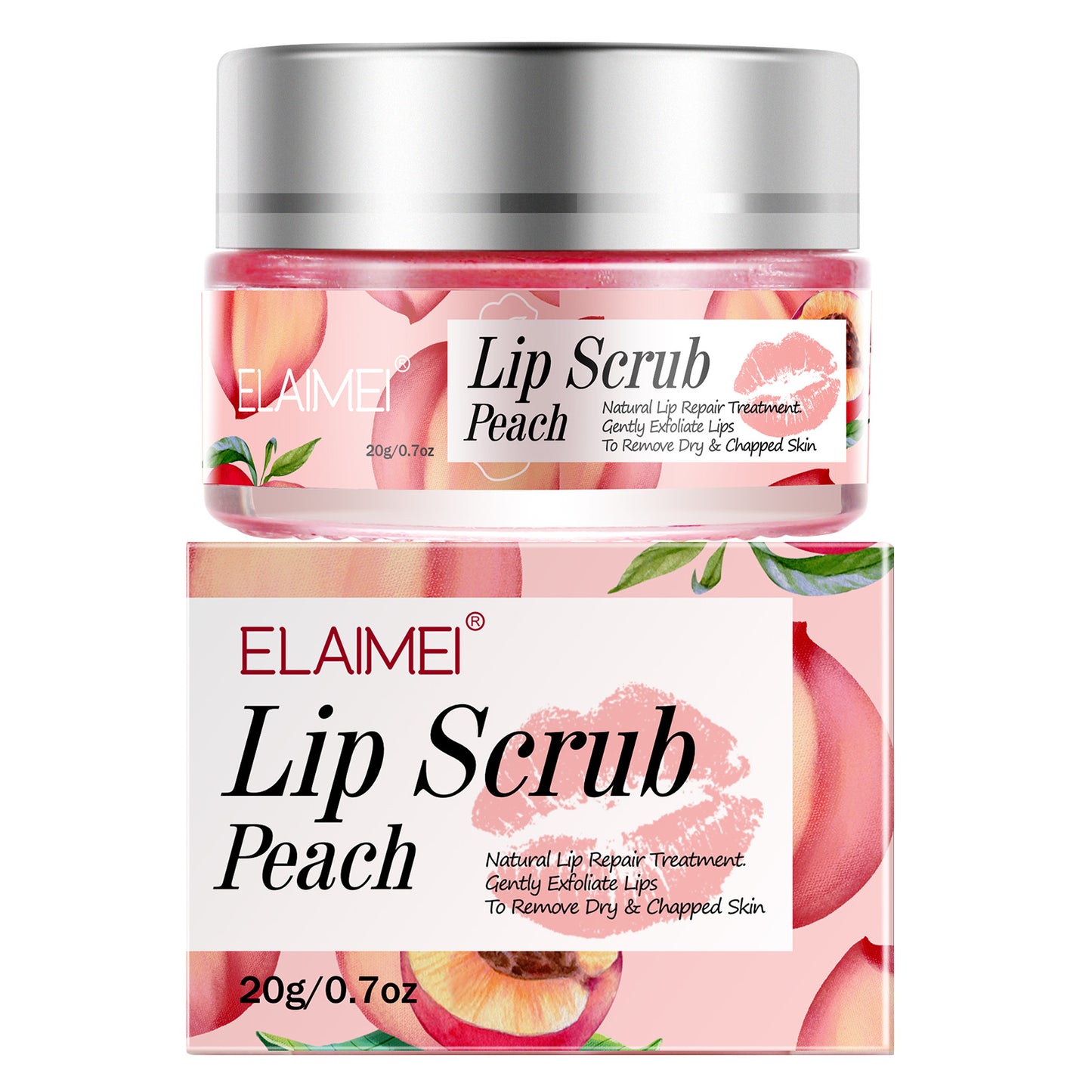 ELAIMEI - Lip Scrub Exfoliator and Moisturizer-Lip Repair for Chapped Dry Lips