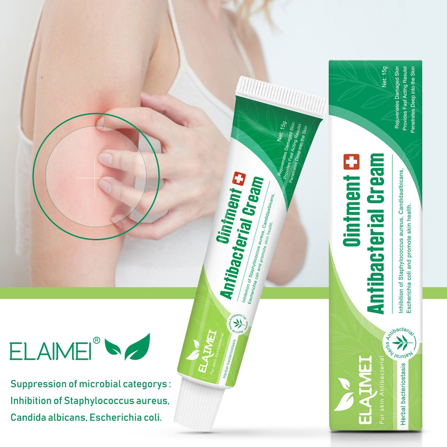 ELAIMEI - Ointment Antibacterial Cream for Skin Infection-Relieves Itchy Skin