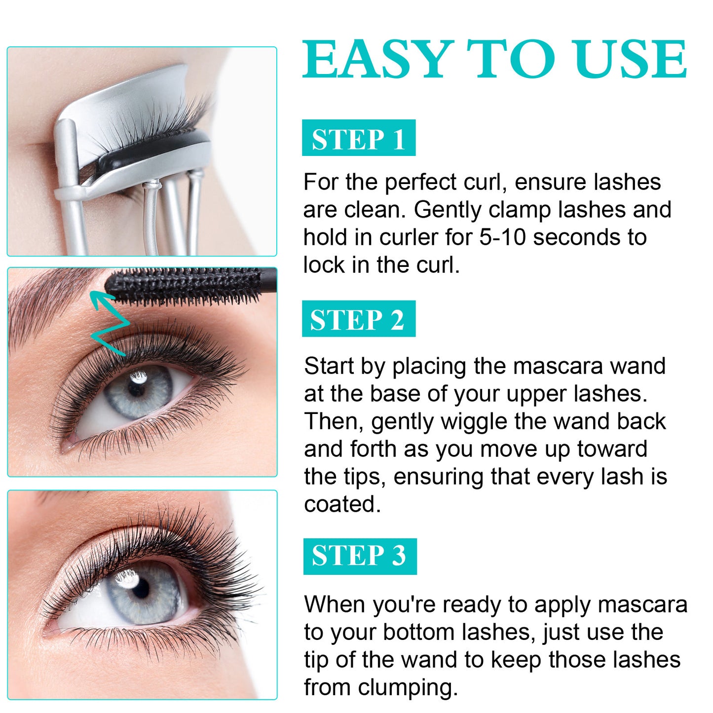 IKZEE - Waterproof False Lash Effect Curling and Long Lasting Volumizing Mascara