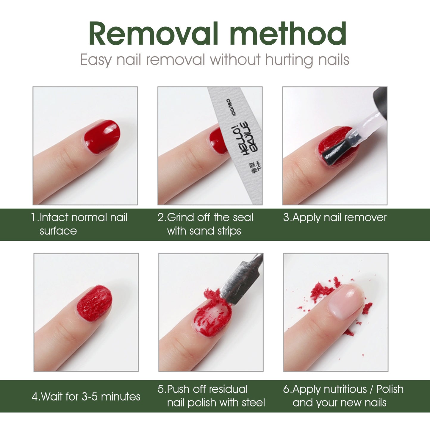 ELAIMEI - Magic Gel Nail Polish Remover-Advanced Soak-Off Gel Nail Polish Remover