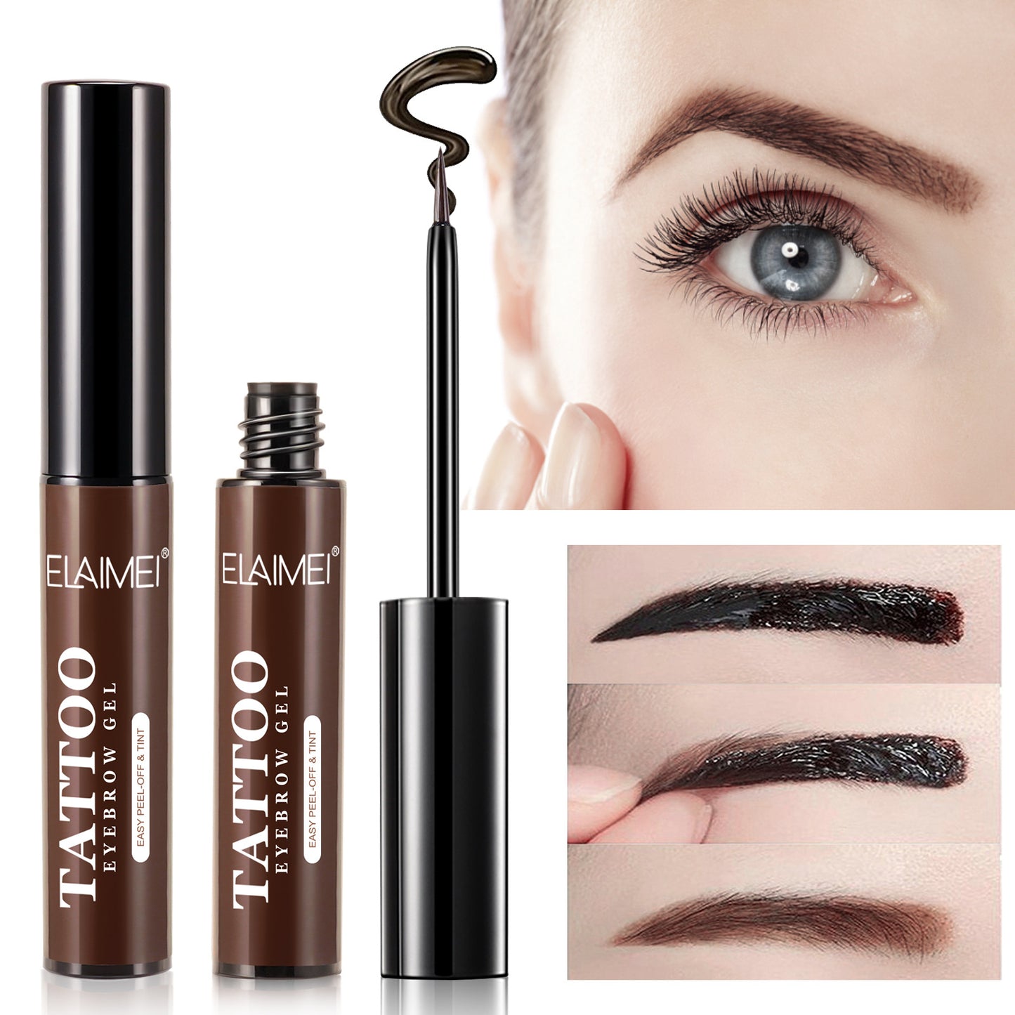 ELAIMEI - Tattoo Eyebrow Gel Easy Peel-Off and Tint