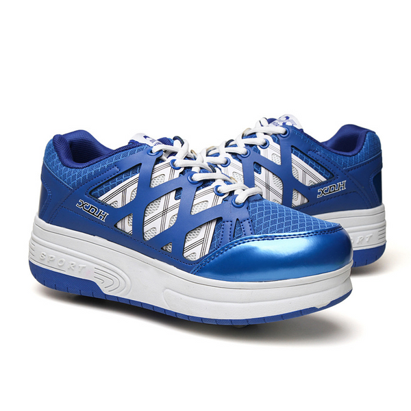 Funky Double-Wheeled Roller Heelys Sneaker Shoes/Blue