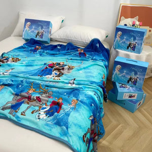 Disney Cartoon Farley Plush Blanket Presented in a Gift Box -110 x 150cm - Frozen