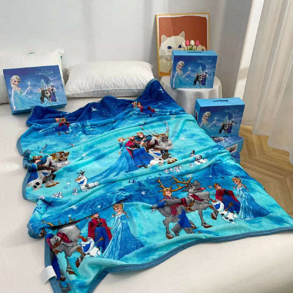 Disney Cartoon Farley Plush Blanket Presented in a Gift Box -110 x 150cm - Frozen