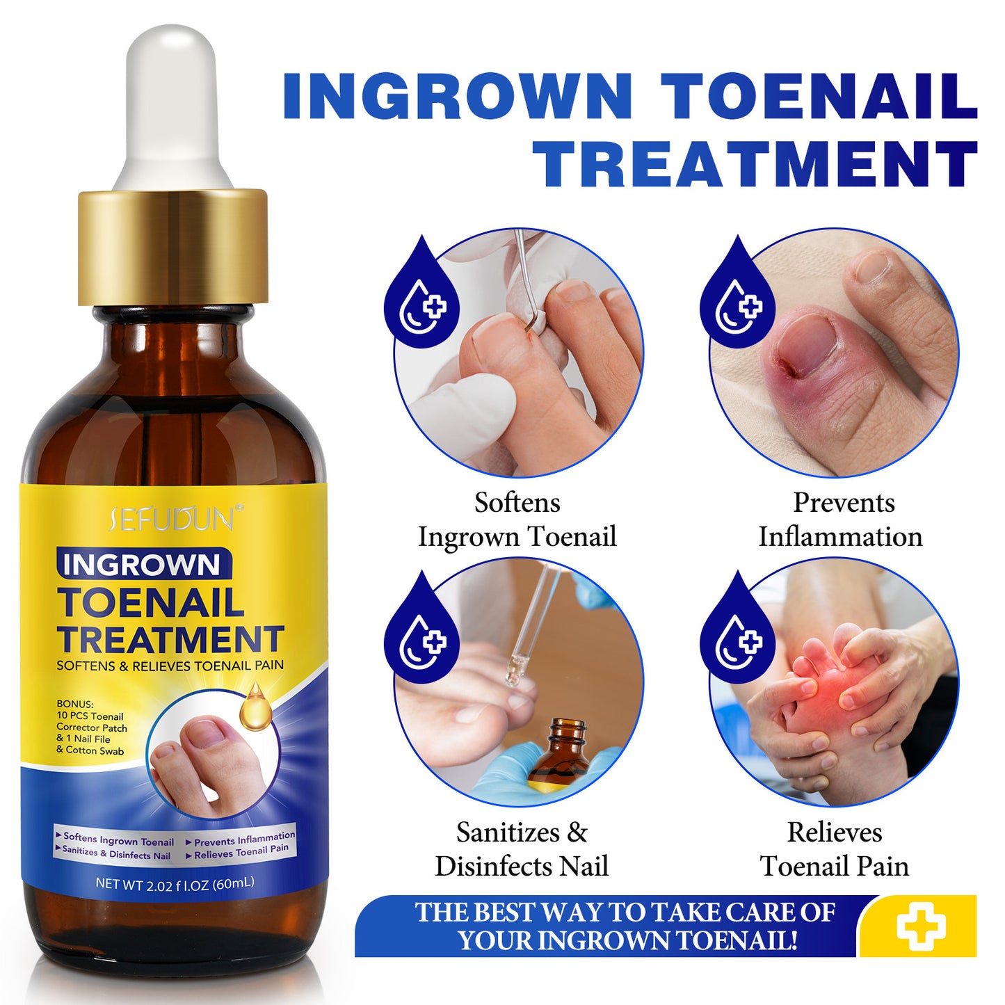 SEFUDUN - Ingrown Toenail Treatment Softens and Relieves Toenail Pain