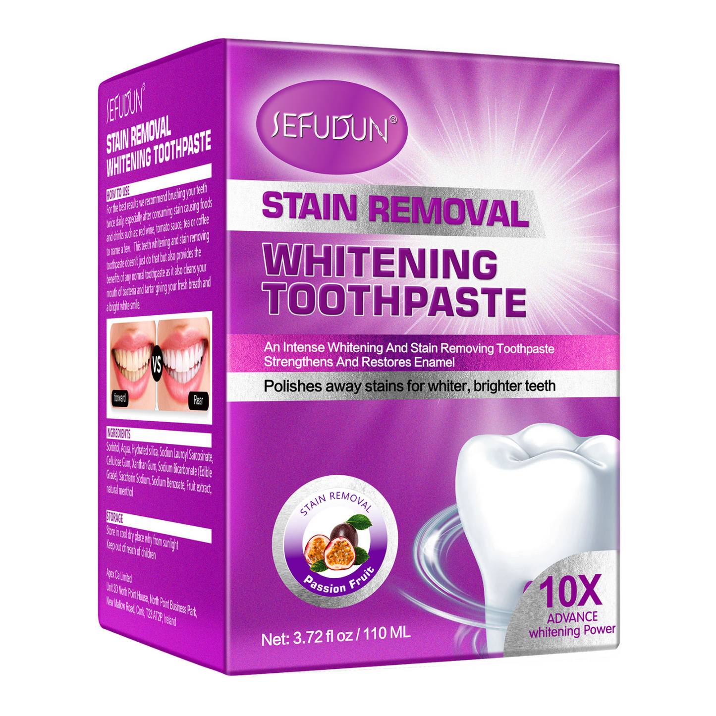 SEFUDUN - Stain Removal Brightening Toothpaste-Polishes Stains - Brighter Teeth