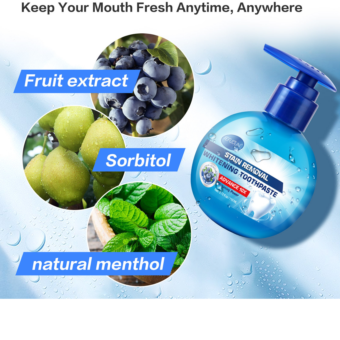 SEFUDUN - Stain Removal Brightening Toothpaste-Polishes Stains - Brighter Teeth