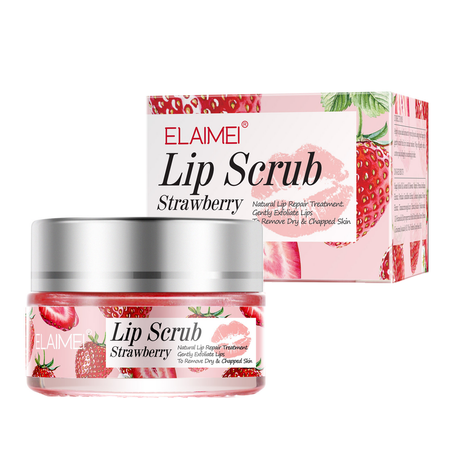 ELAIMEI - Lip Scrub Exfoliator and Moisturizer-Lip Repair for Chapped Dry Lips