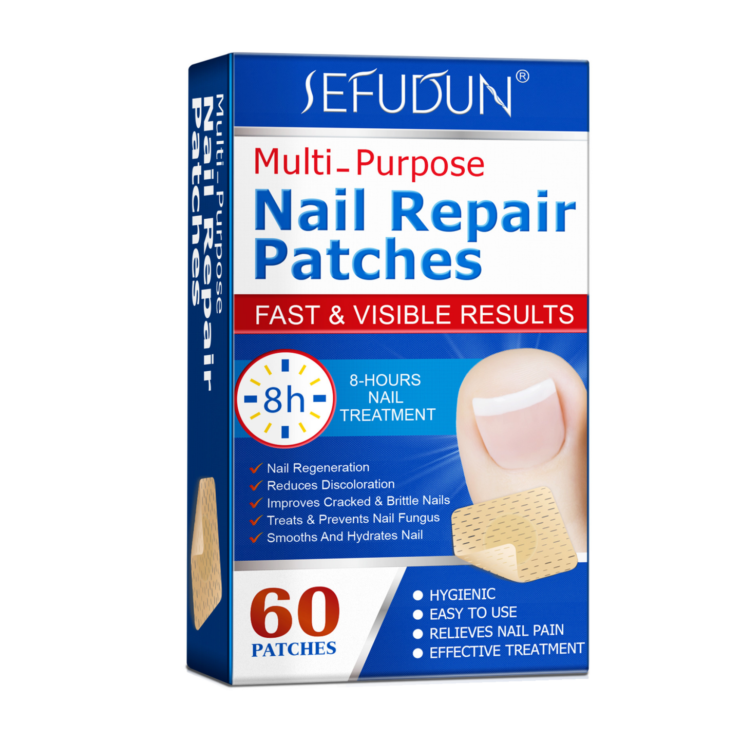 SEFUDUN - Nail Repair Treatment Patches for Damaged and Discolored Nails-60s