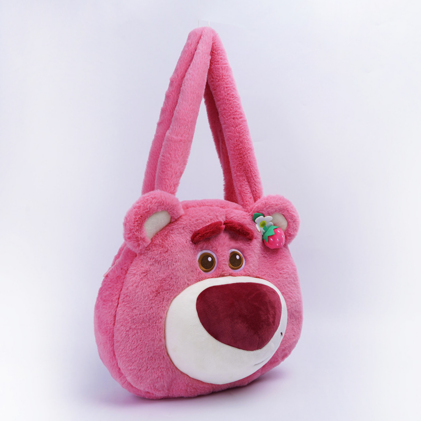 Strawberry Bear Soft Plush Crossbody Shoulder Bag