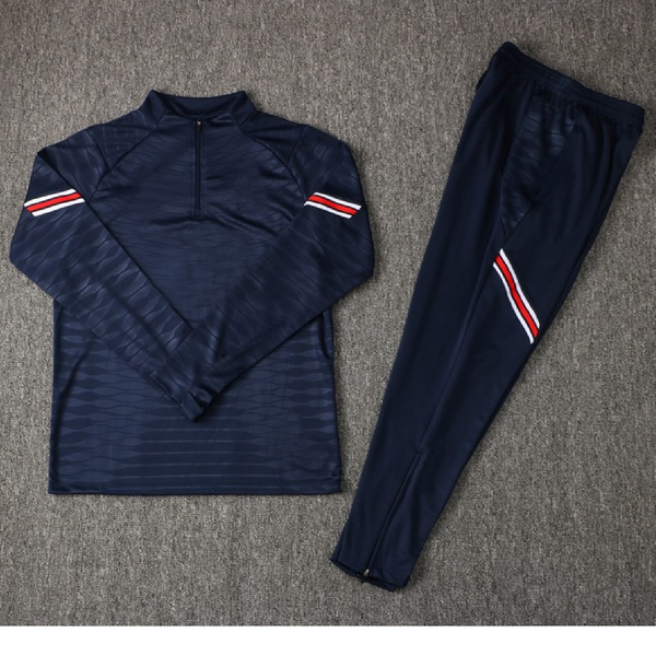 Half Zip Premium Sport Tracksuits - Comfort Meets Performance-Blue Red