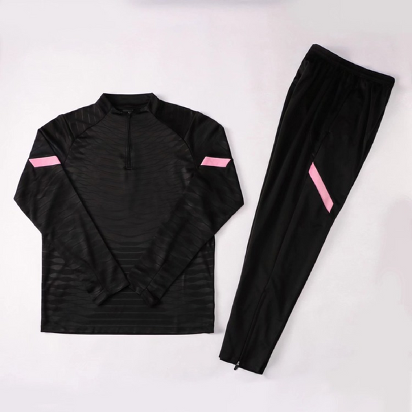 Half Zip Premium Sport Tracksuits - Comfort Meets Performance-Black Pink